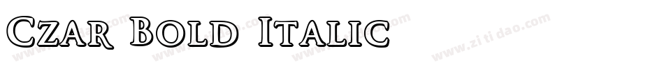 Czar Bold Italic字体转换